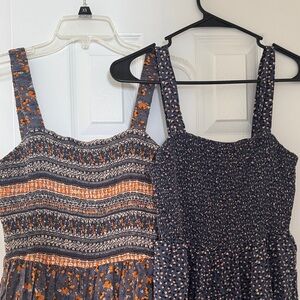 Women's Patterned Jumpsuits - Black and Orange